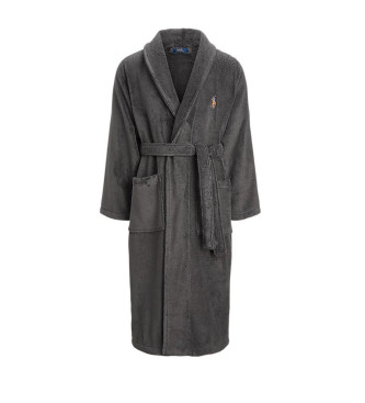 Polo Ralph Lauren Peignoir gris en �ponge � col ch�le