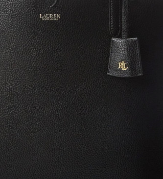 Polo Ralph Lauren Reverzibilna torba Tote Srednja reverzibilna torba črna -28x40,6x12,7cm