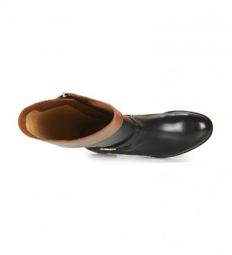 Polo Ralph Lauren Baylee leather boots black