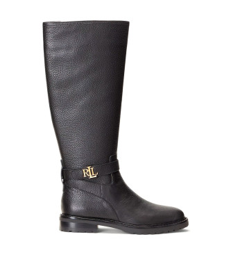 Polo Ralph Lauren Hallee Leather Boots black