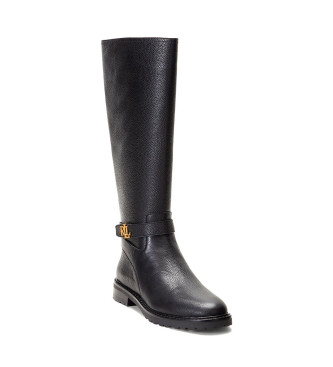 Polo Ralph Lauren Hallee Leather Boots black