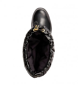 Ralph Lauren Stivali in pelle nera Rudee -Altezza fino a 6 cm-