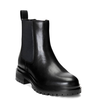 Polo Ralph Lauren Corinne Leather Ankle Boots noir