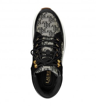 Polo Ralph Lauren Rylee black leather sport boots