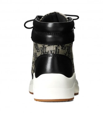 Polo Ralph Lauren Rylee black leather sport boots