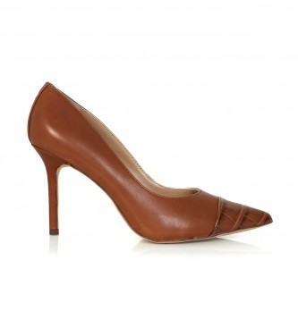 Polo Ralph Lauren Chaussures dcontractes en cuir marron - Hauteur du talon 9.5cm 