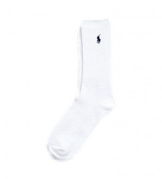 Polo Ralph Lauren Halbrunde Socken aus weier Baumwolle