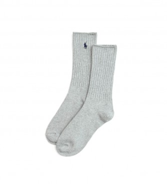 Polo Ralph Lauren Grey cotton mid-calf socks