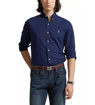 Polo Ralph Lauren Custom Fit marinefarbenes Hemd