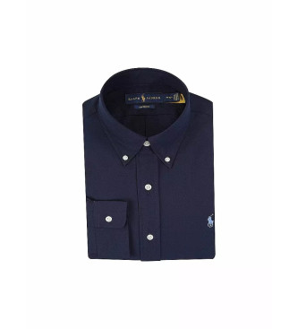 Polo Ralph Lauren Camisa azul-marinho de ajuste personalizado