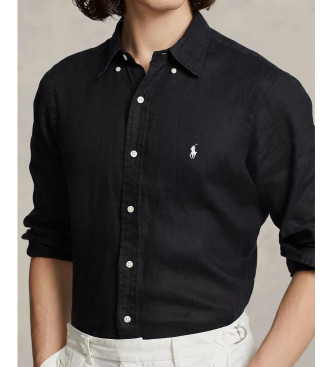 Polo Ralph Lauren Custom Fit overhemd zwart
