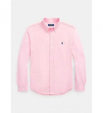 Polo Ralph Lauren Camisa de piqu ultraligera rosa