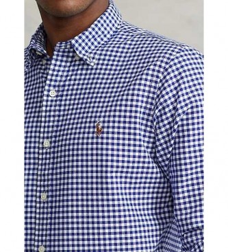 Polo Ralph Lauren Športna srajca Slim Fit Oxford modra