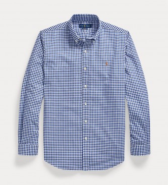 Polo Ralph Lauren Camisa Oxford Custom Fit azul