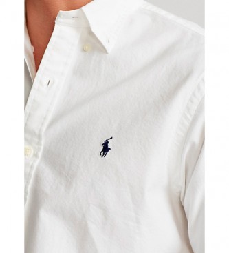 Ralph Lauren Camisa Oxford personalizada em branco