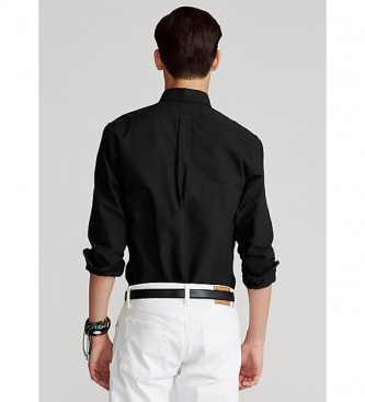 Ralph Lauren Camisa Oxford Custom Fit preta