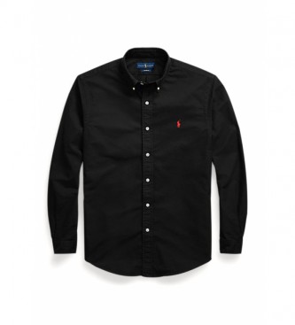 Ralph Lauren Camisa Oxford Custom Fit preta