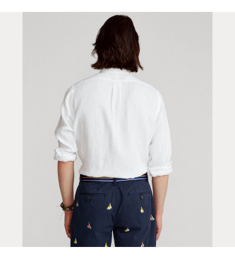 Polo Ralph Lauren Slim Fit linnen overhemd wit
