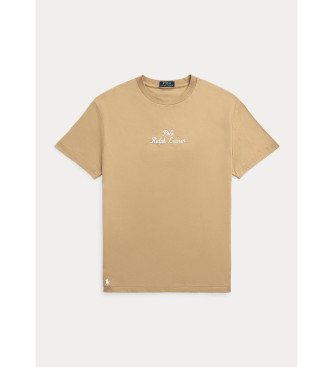 Polo Ralph Lauren T-Shirt mit beigem Logo