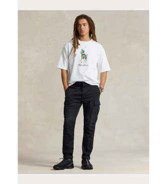 Polo Ralph Lauren T-shirt de algodo Big Pony Relaxed Fit branca