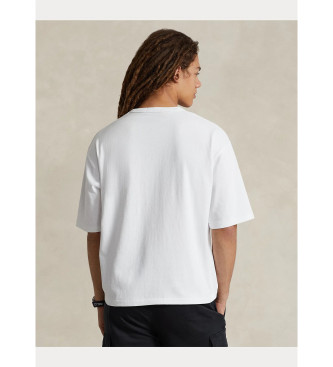 Polo Ralph Lauren T-shirt de algodo Big Pony Relaxed Fit branca