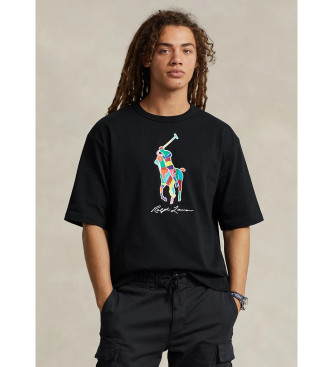 Polo Ralph Lauren T-shirt de algodo Big Pony Relaxed Fit preta
