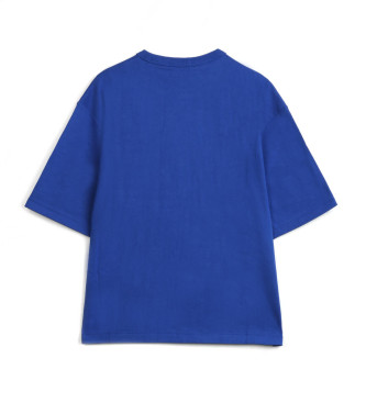 Polo Ralph Lauren Kortrmet T-shirt med flerfarvet logo, bl
