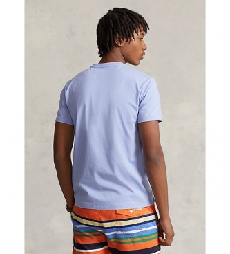 Polo Ralph Lauren Custom Slim Fit gebreid T-shirt blauw 
