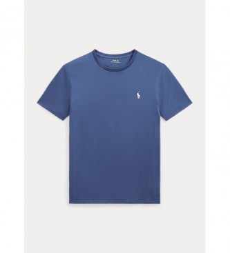 Polo Ralph Lauren T-shirt lavorata a maglia slim fit viola blu personalizzata