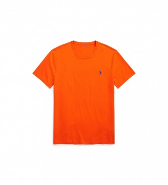 Ralph Lauren Orange Custom Slim Fit Knit T-Shirt