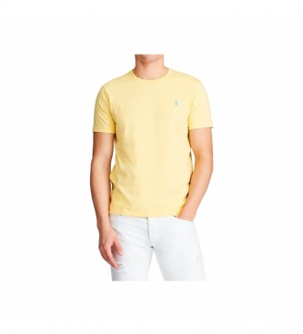 Ralph Lauren T-Shirt de malha de ajuste personalizado  amarelo