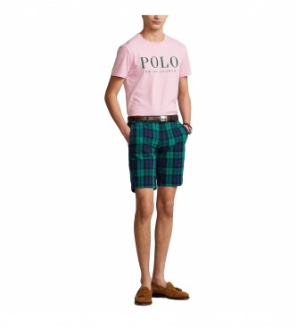 Ralph Lauren T-shirt de malha Custonm Fit rosa