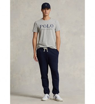Polo Ralph Lauren T-shirt en maille gris  coupe troite