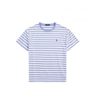 Polo Ralph Lauren Blau-wei gestreiftes T-Shirt