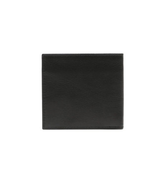 Polo Ralph Lauren Portemonnaie aus Kieselsteinleder schwarz
