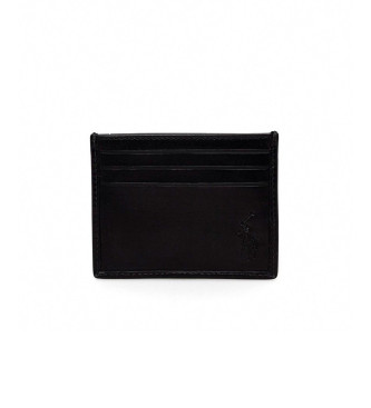 Polo Ralph Lauren Portemonnaie aus Glattleder schwarz
