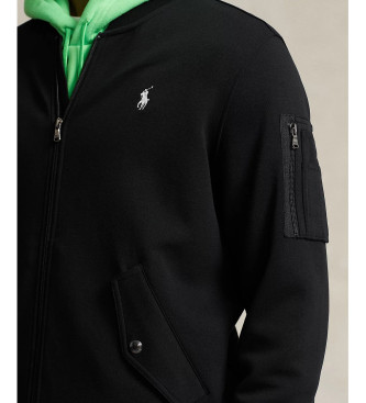 Polo Ralph Lauren Bomber nero in doppia maglia