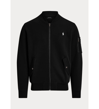 Polo Ralph Lauren Bomber nero in doppia maglia