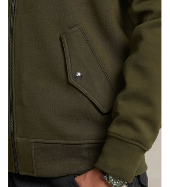 Polo Ralph Lauren Blouson bombardier en double tricot vert