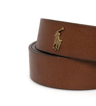 Polo Ralph Lauren Pasek brown leather belt