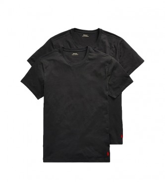 Polo Ralph Lauren Pack de 2 Camisetas Classic Crew Undershit negro