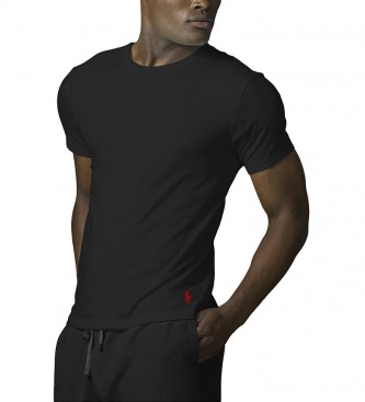 Polo Ralph Lauren Pack de 2 Camisetas Classic Crew Undershit negro