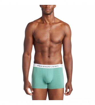 Polo Ralph Lauren Lot de 3 Boxers Classic Trunk vert, bleu, rose