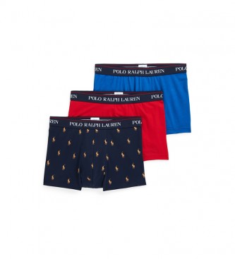 Polo Ralph Lauren Lot de 3 Boxers Classique marine, rouge, bleu