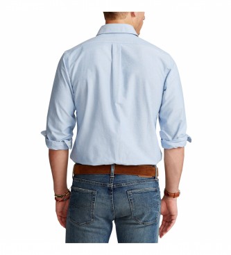 Ralph Lauren Camisa Custom Fit Oxford azul