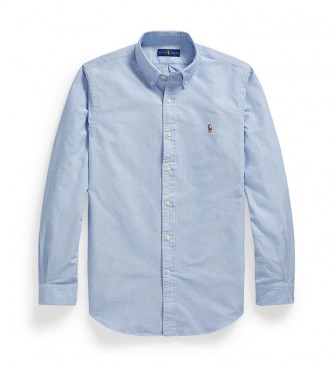 Ralph Lauren Camicia blu Oxford Custom Fit