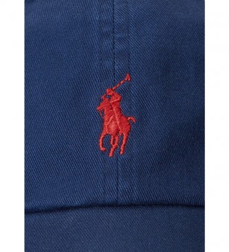 Polo Ralph Lauren Čepica iz bombažne tkanine chino v mornariški barvi