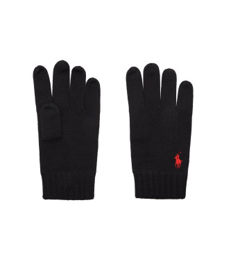Polo Ralph Lauren Handschuh aus schwarzer Wolle