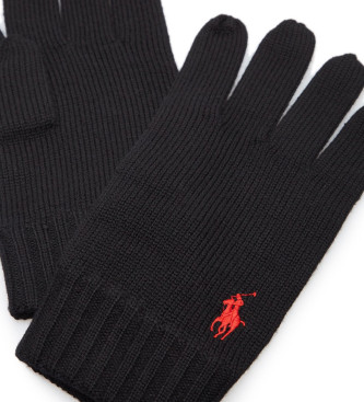 Polo Ralph Lauren Handschuh aus schwarzer Wolle