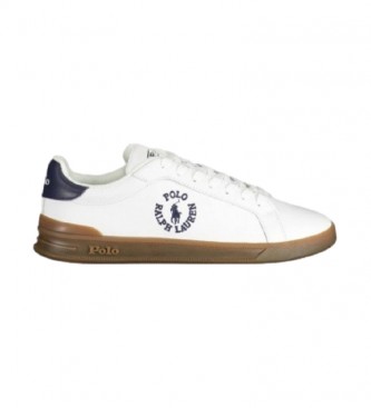 Polo Ralph Lauren Sneakers in pelle bianca HRT CRT